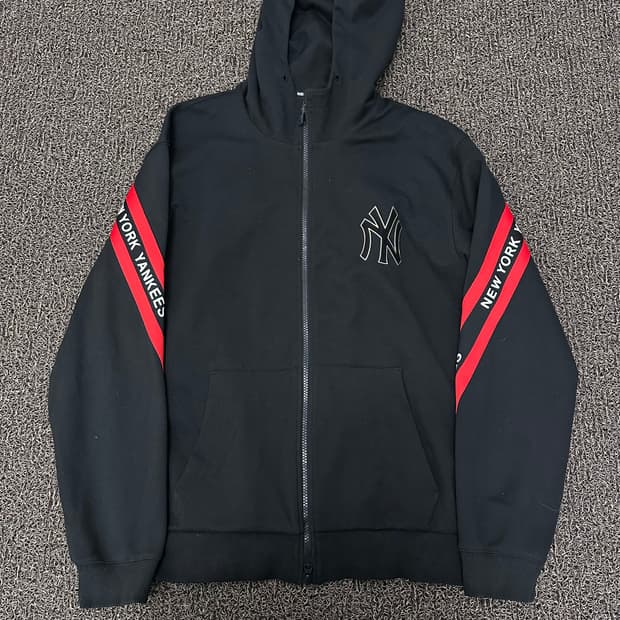 MLB 엠엘비 뉴욕양키스 후드집업 블랙 100(L)