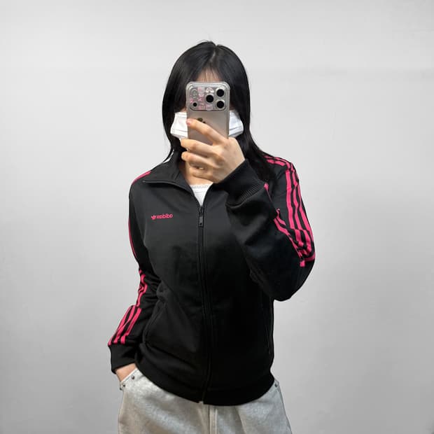 아디다스 베켄바우어 트랙탑 져지 블랭 핑크