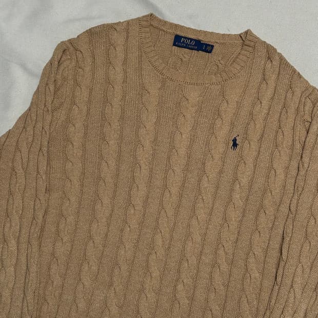 L 폴로랄프로렌 케이블 니트
