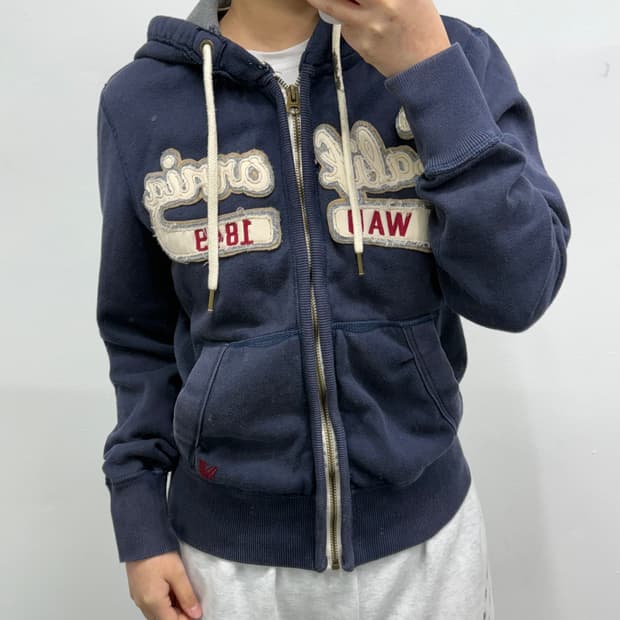 [M] 후아유 네이비 후드집업