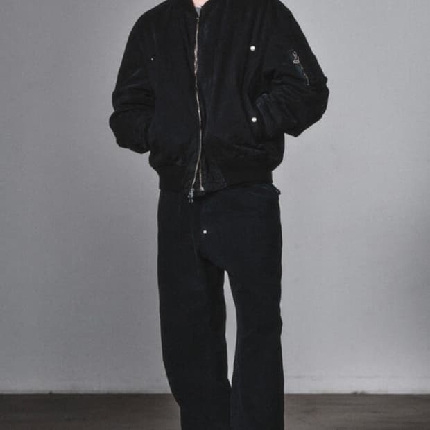 [M] 아트이프액츠 가먼트다잉 리버시블 MA-1 블랙