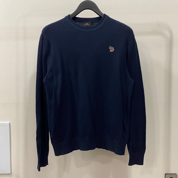 폴스미스 지브라 패치 코튼 메리노울 니트