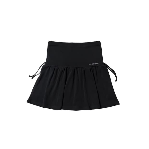 지초이 26-001 셔링 스커트 블랙