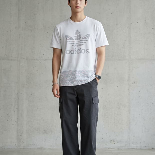 아디다스 오리지널 WHTNOISE FILL 반팔티