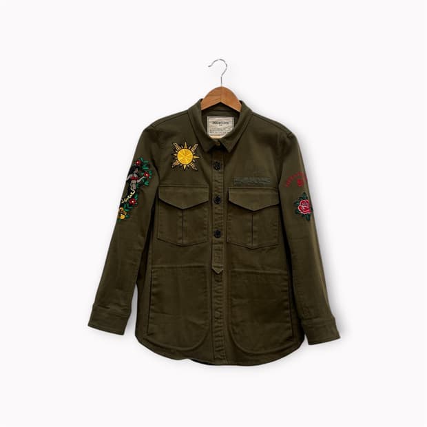 쟈딕앤볼테르 타투 자수 야상 자켓 여성 M