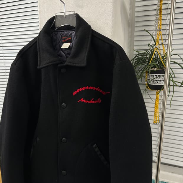 needlework 울 바시티 자켓 42