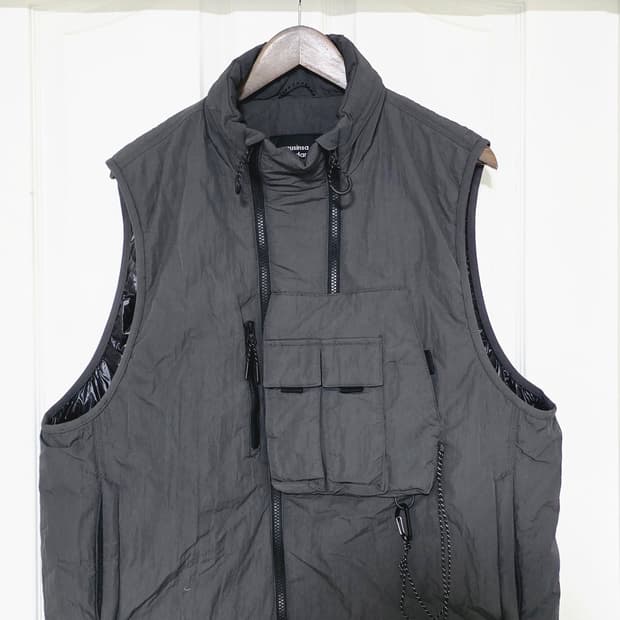 무신사 시티 레저 유틸리티 패딩 베스트 [그레이]