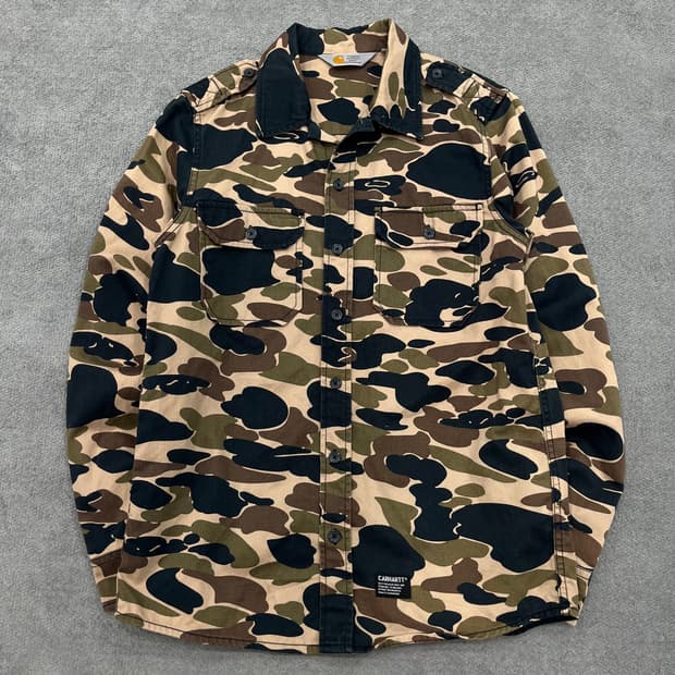 S 칼하트 카모플라쥬 셔츠