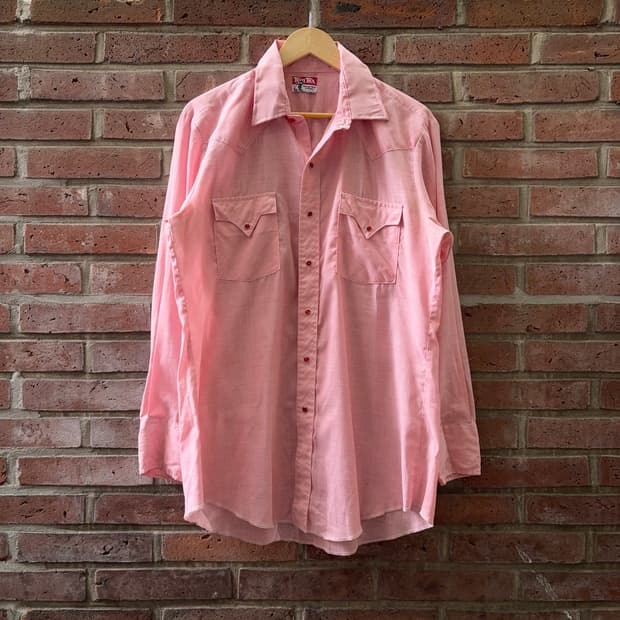 70~80s USA 템텍스 Tem Tex 웨스턴 셔츠