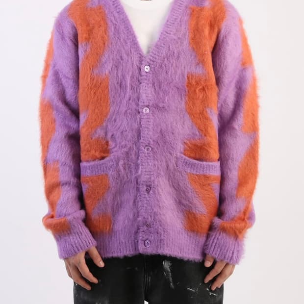 오베이 모헤어 가디건