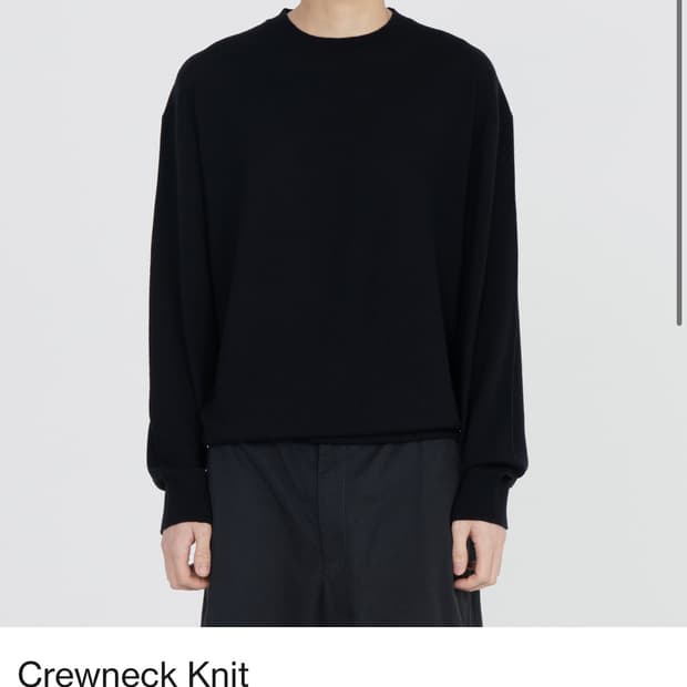 [5] 브라운야드 크루넥 니트 블랙
