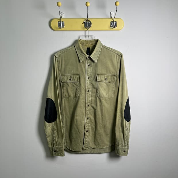 대빗 뫼르소 재팬 엘보우 패치 밀리터리 셔츠 자켓 M