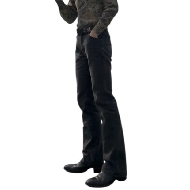 lee 0102 흑청 세미부츠컷  플레어 데님팬츠 31 리바이스 517