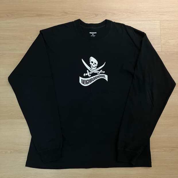 Neighborhood 네이버후드 해골 블랙 긴팔