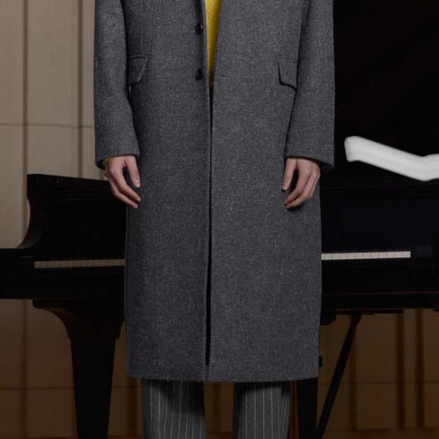 Stu 백 버튼 싱글 코트 그레이 M 새상품 