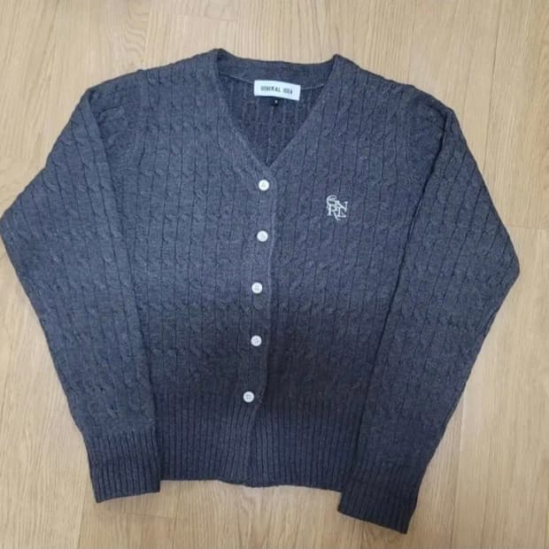 제너럴아이디어 가디건 차콜