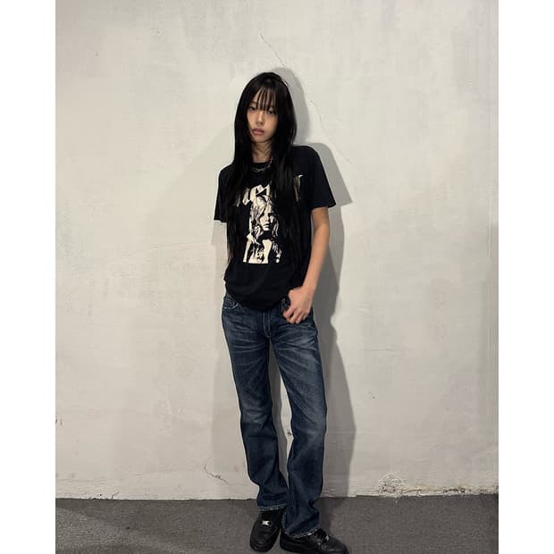 A BATHING APE NYC Logo Denim Pants