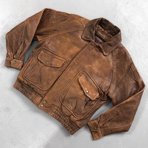 D‘HOMME A HOMME A-2 리얼 가죽 자켓