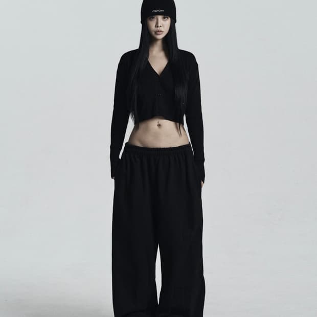 odor 오도어 Molly wide jogger (black)