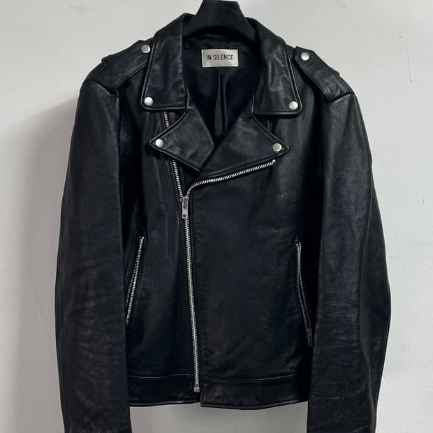 인사일런스 리얼레더 라이더 가죽자켓 (on.362)