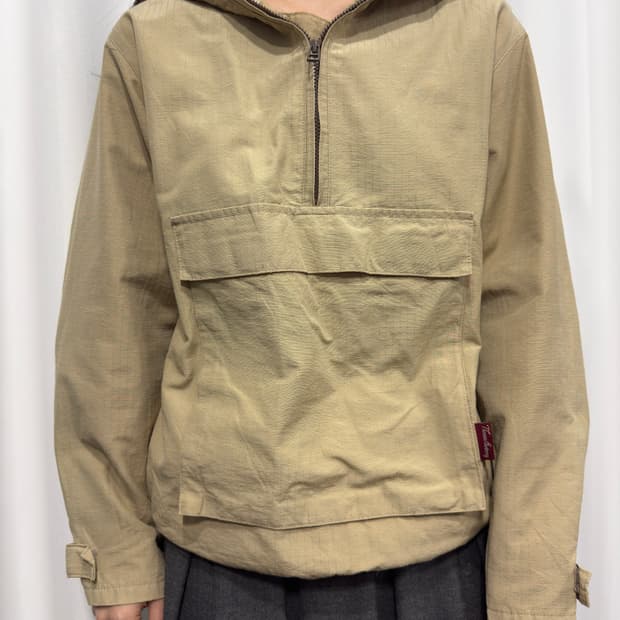 thomas burberry beige hood half jacket