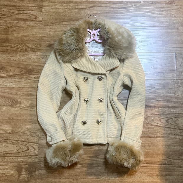 빈티지 라떼 퍼 코트 히메갸루 로걀 히메카지 오네갸루 공겜여주 브라운