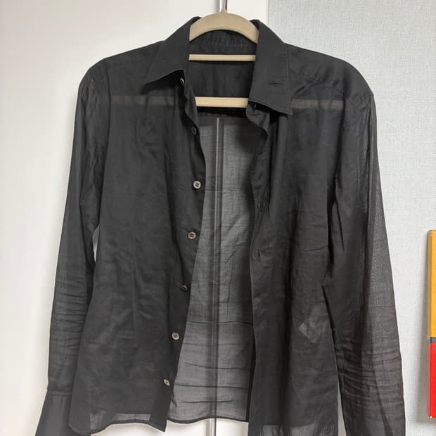 Yohji Yamamoto Y's Black Sheer Shirt