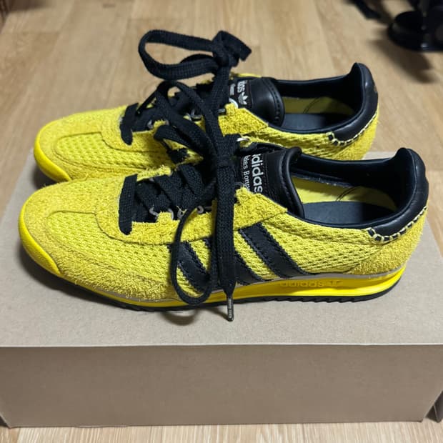 아디다스 웨일스보너 SL 76 옐로우 코어 블랙