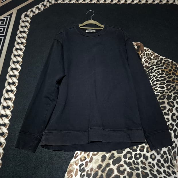 스톤아일랜드 와펜 맨투맨 블랙 L 정품