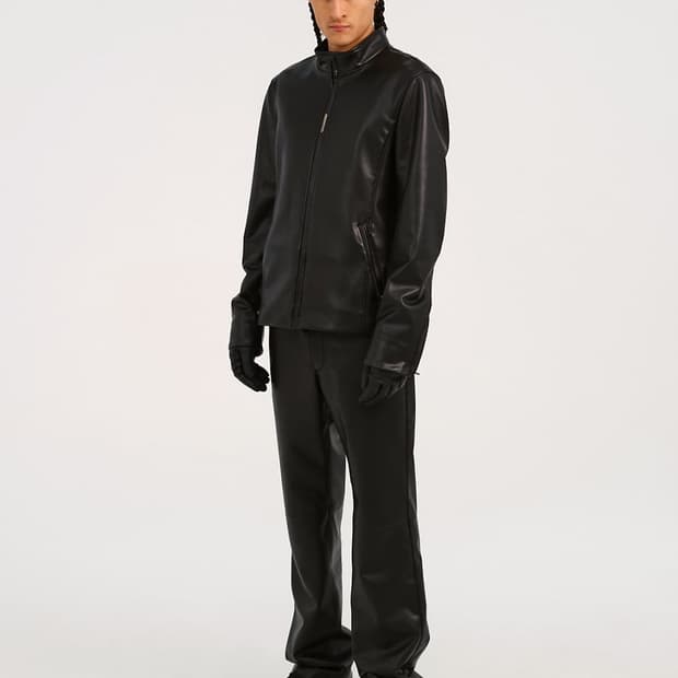 Heyinseo faux leather jacket