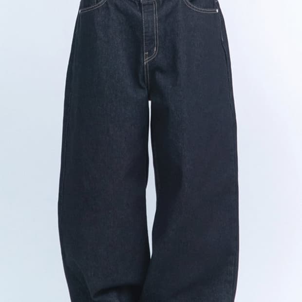 Non-fade Curved Jean indigo 논페이드 커브드 진
