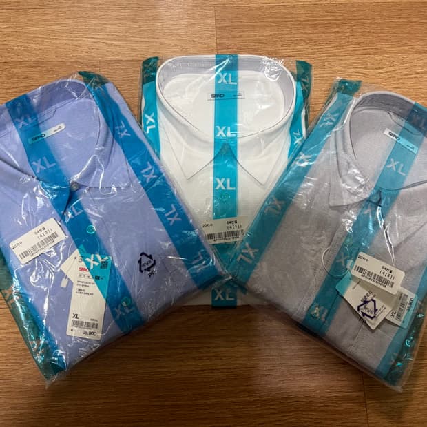 XL)3장일괄스파오 옥스퍼드셔츠 링클프리 새제품