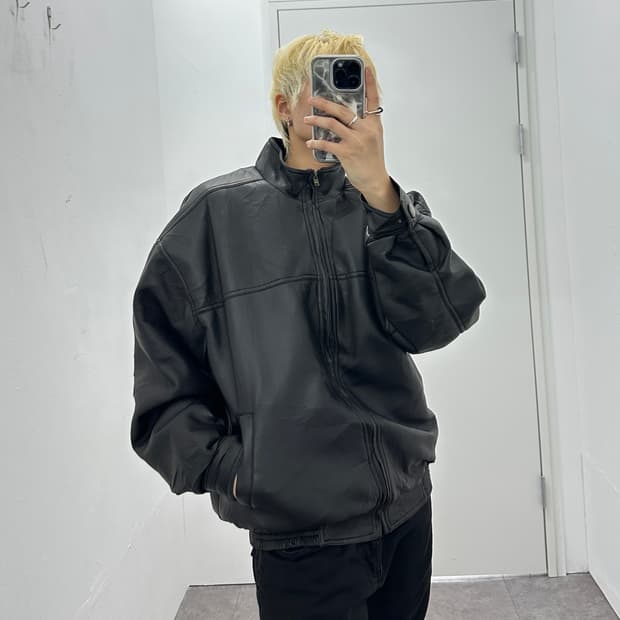 Vintage leather blouson