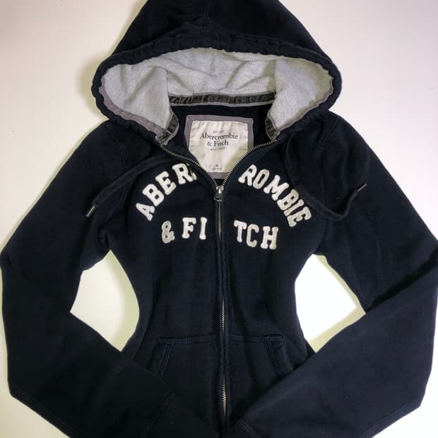 대대장 아베크롬비 딱붙핏 다크네이비 후드집업 