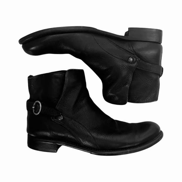 Vintage black leather boots