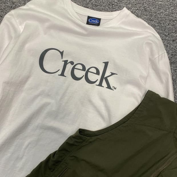 Creek 크릭 재팬브랜드 로고 롱슬리브