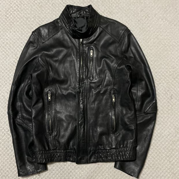 [48] 광희시장 웨스턴 무드 램스킨 양가죽 레더 자켓