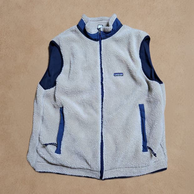(XXL)파타고니아Usa 90s~ 파일 플리스 베스트 조끼 신칠라