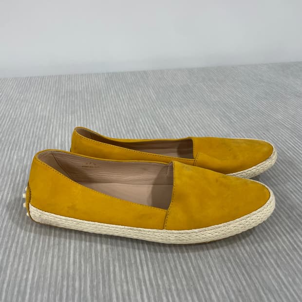 TOD'S 스웨이드 로퍼 슬립온 37.5