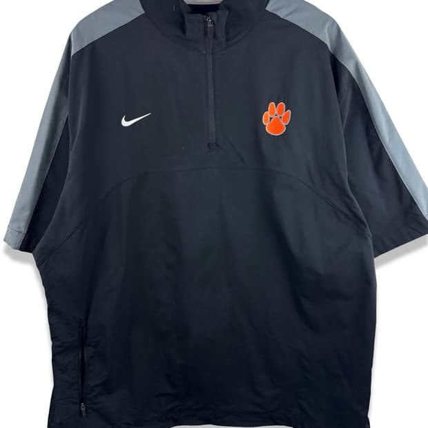 나이키 Clemson Tigers 반팔 하프집업4441