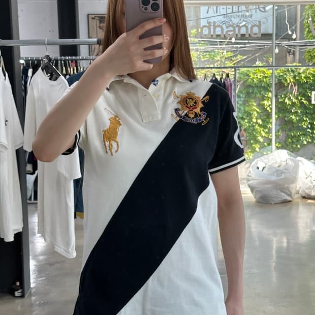 폴로 빅포니 치프키프 블랙워치 Pk반팔티