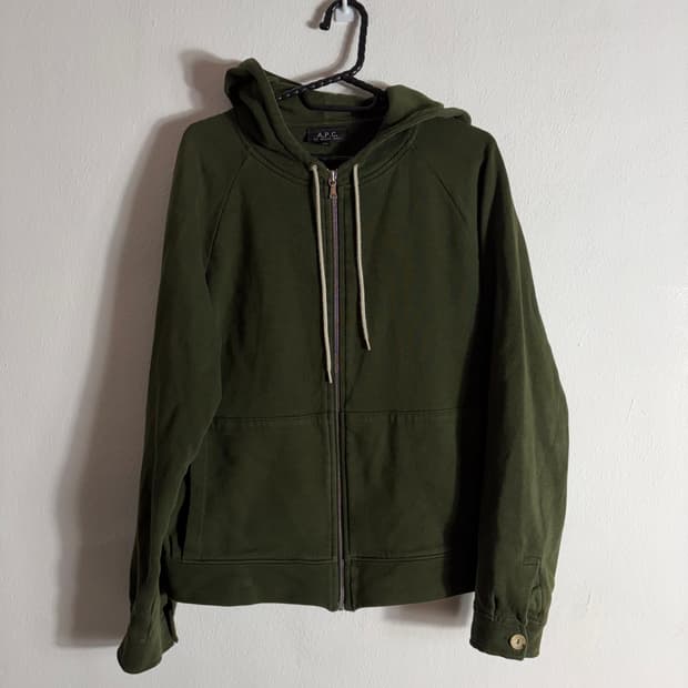 A.P.C 아페쎄 카키 후드집업(XS)