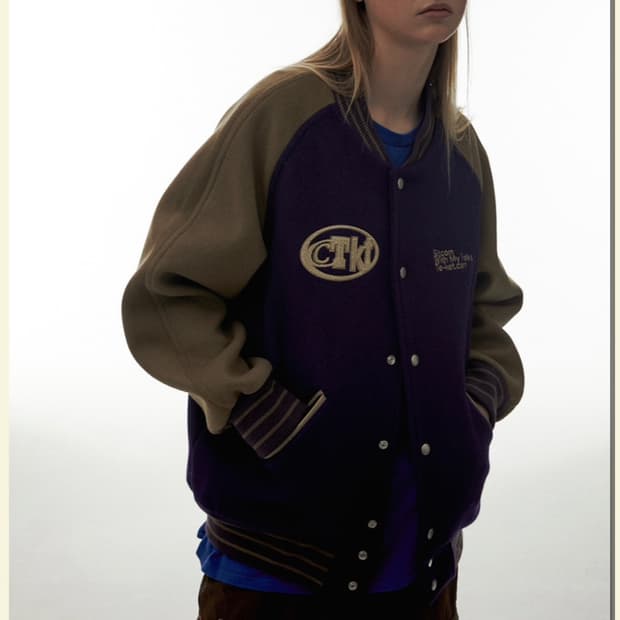 테켓 taket 바시티 자켓