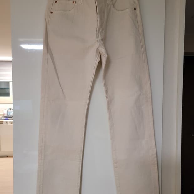 리바이스 501 뉴트럴 화이트 진 W32 L34