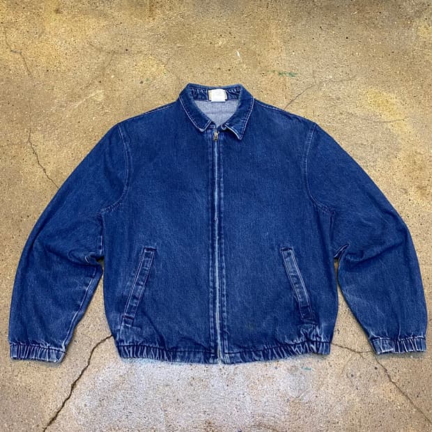 레어 90s Made in USA 빈티지 엘엘빈 데님 스윙자켓 스윙탑