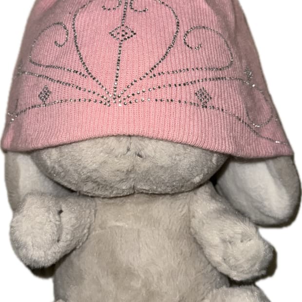 vintage pink beanie