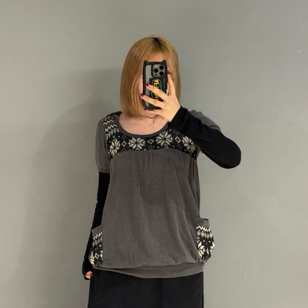 snow pattern pocket point hood top