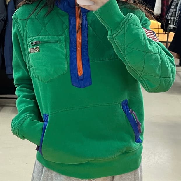 폴로 하프 집업