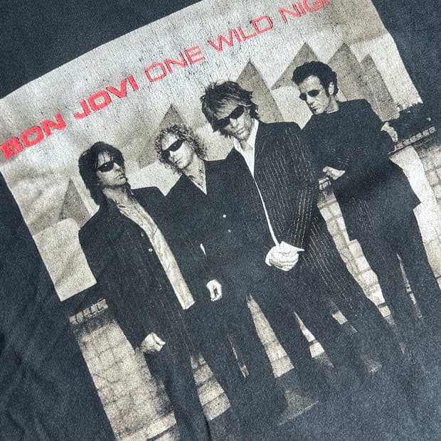 00s USA Bon Jovi 빈티지 투어 티셔츠