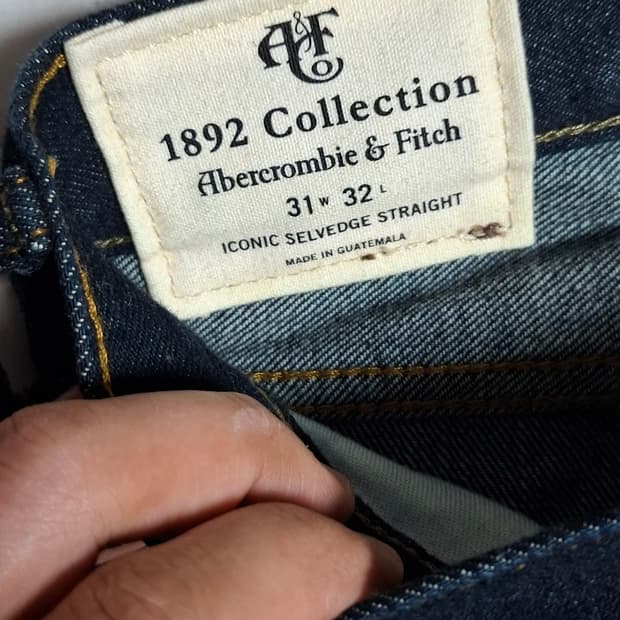 (새제품 레어템) 아베크롬비 1892 일본 셀비지 데님 31/32